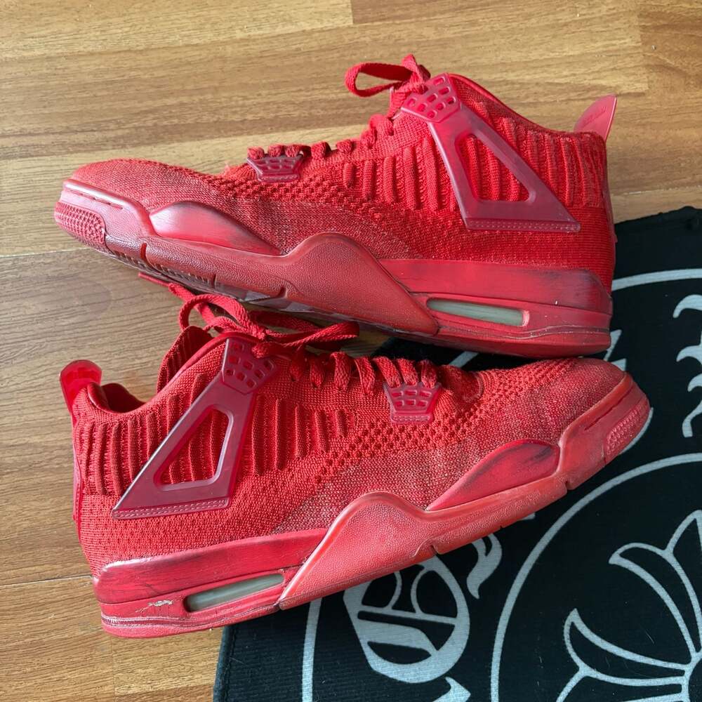 Air Jordan 4 Retro Flyknit University Red - Picture 2 of 7